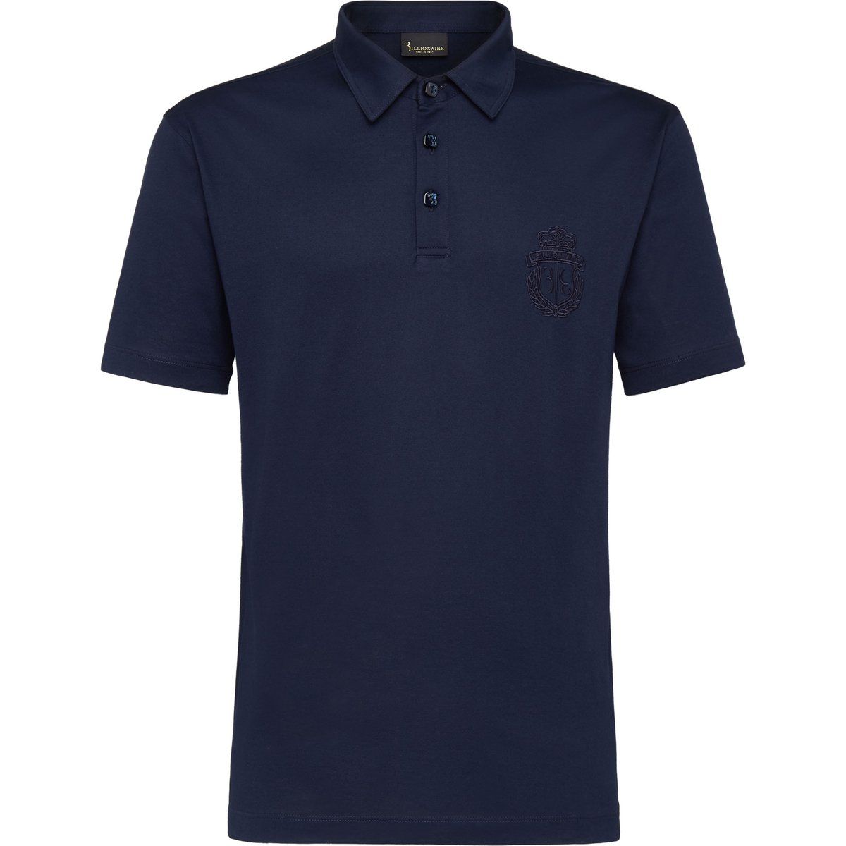 Herren Piqué Poloshirt mit Wappenstickerei
