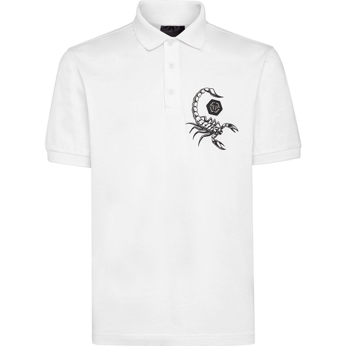 Poloshirt aus Baumwolljersey mit Grafikprint