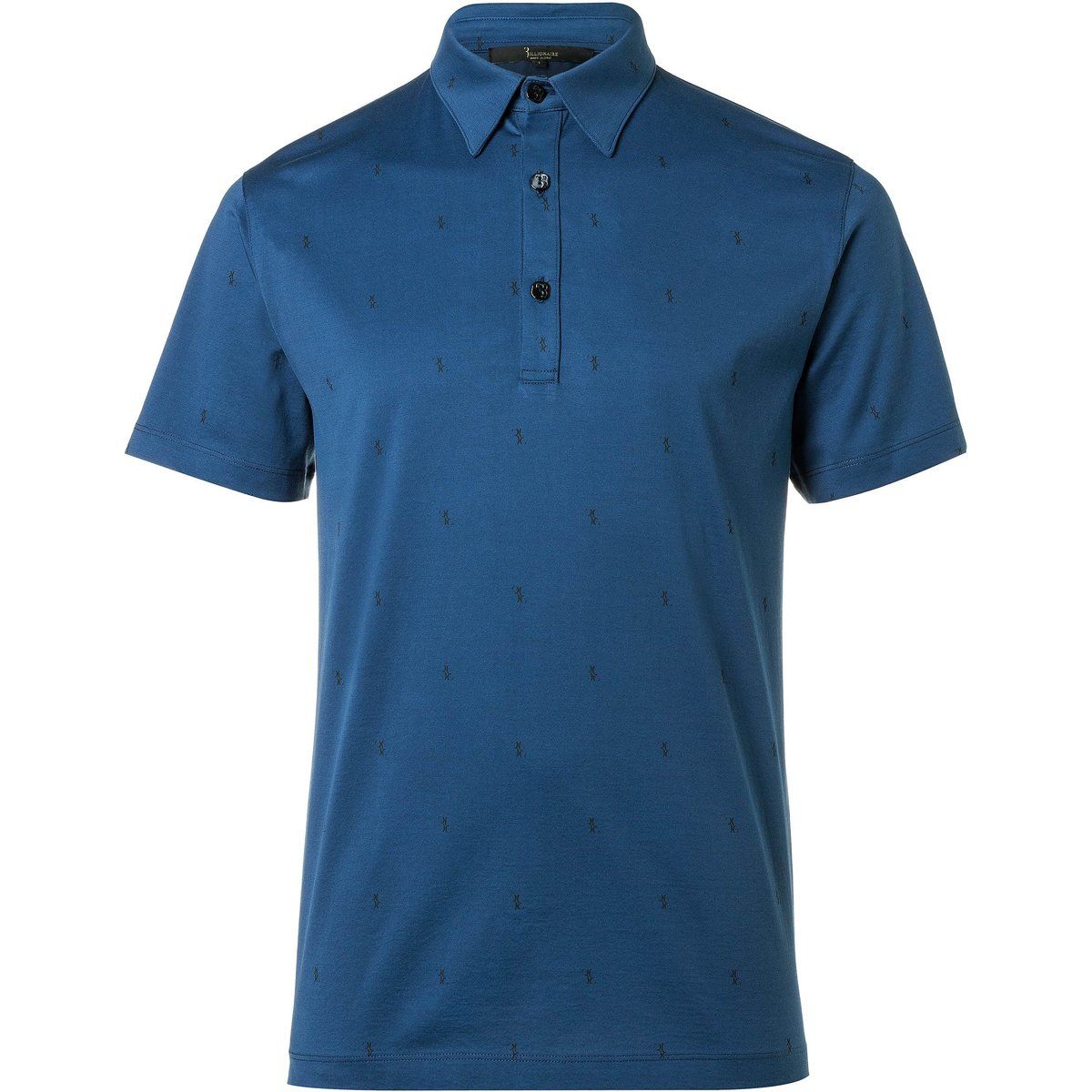 Polohemd aus Baumwolljersey mit Muster