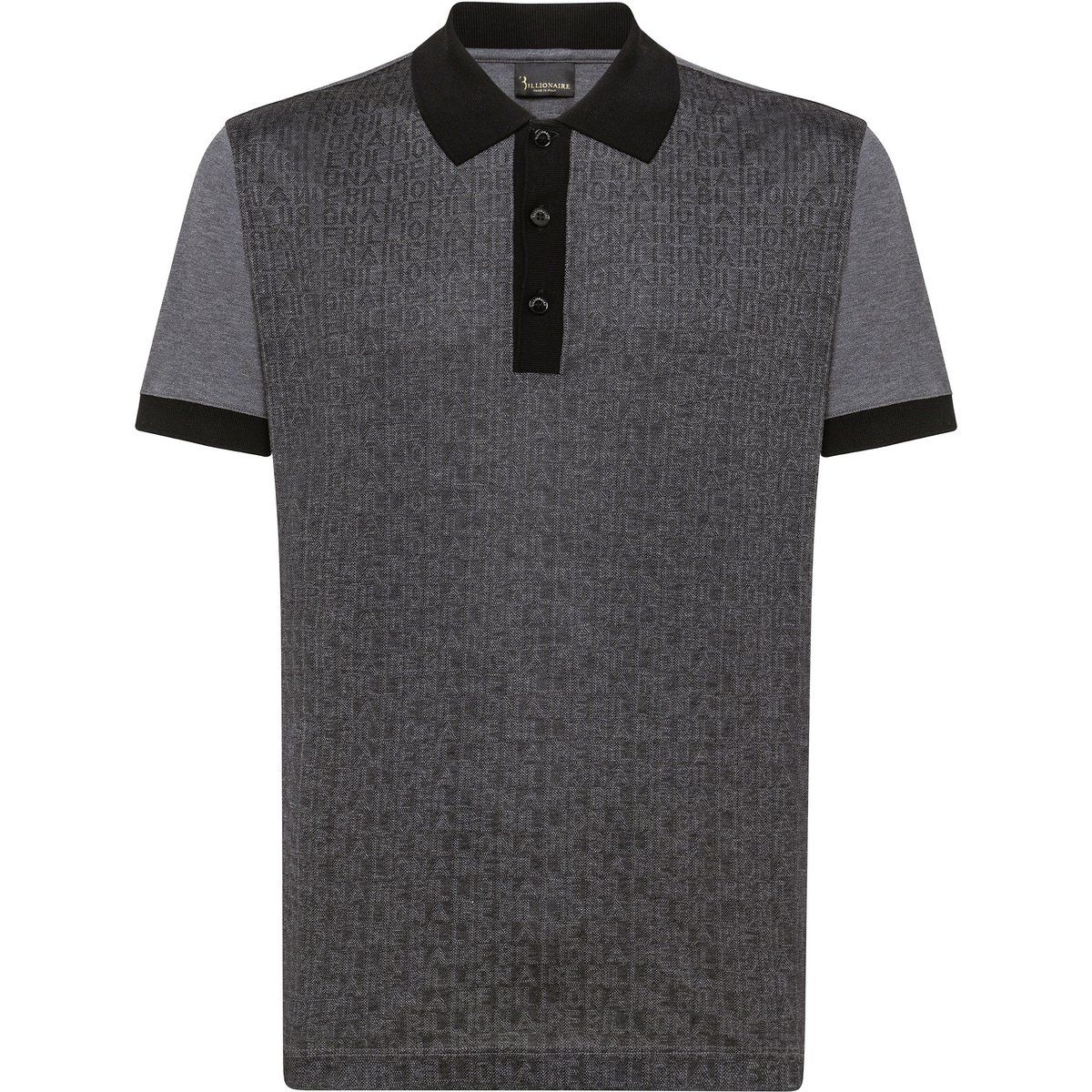 Modernes Allover-Jacquard-Polohemd