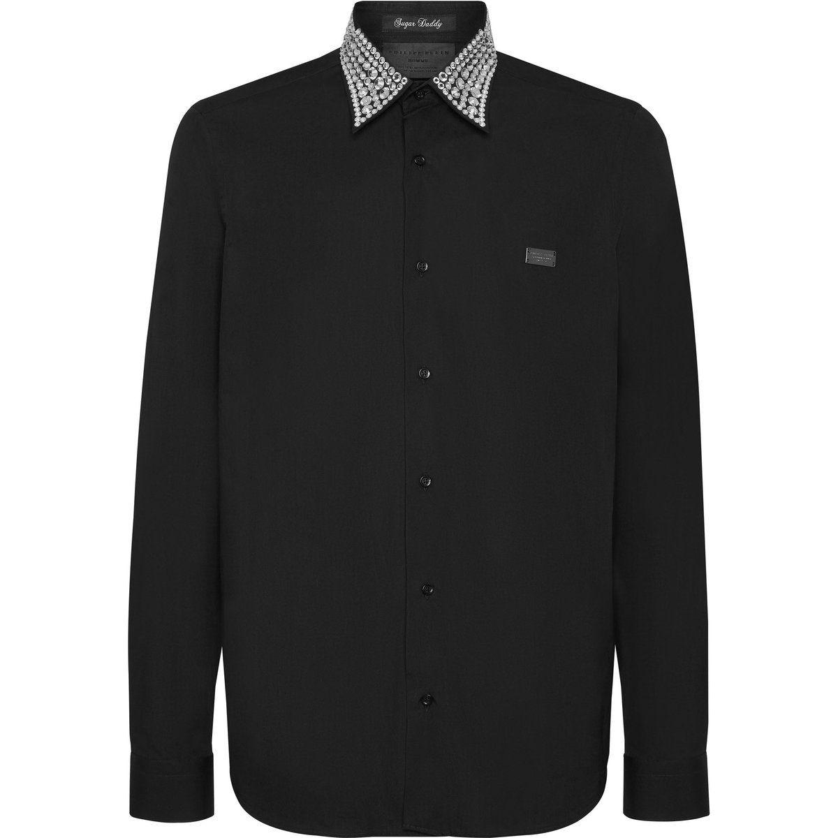 Slim Fit Hemd mit Strasskragen