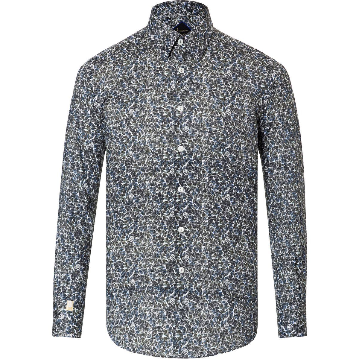 Hemd mit Blumenmuster Slim Fit