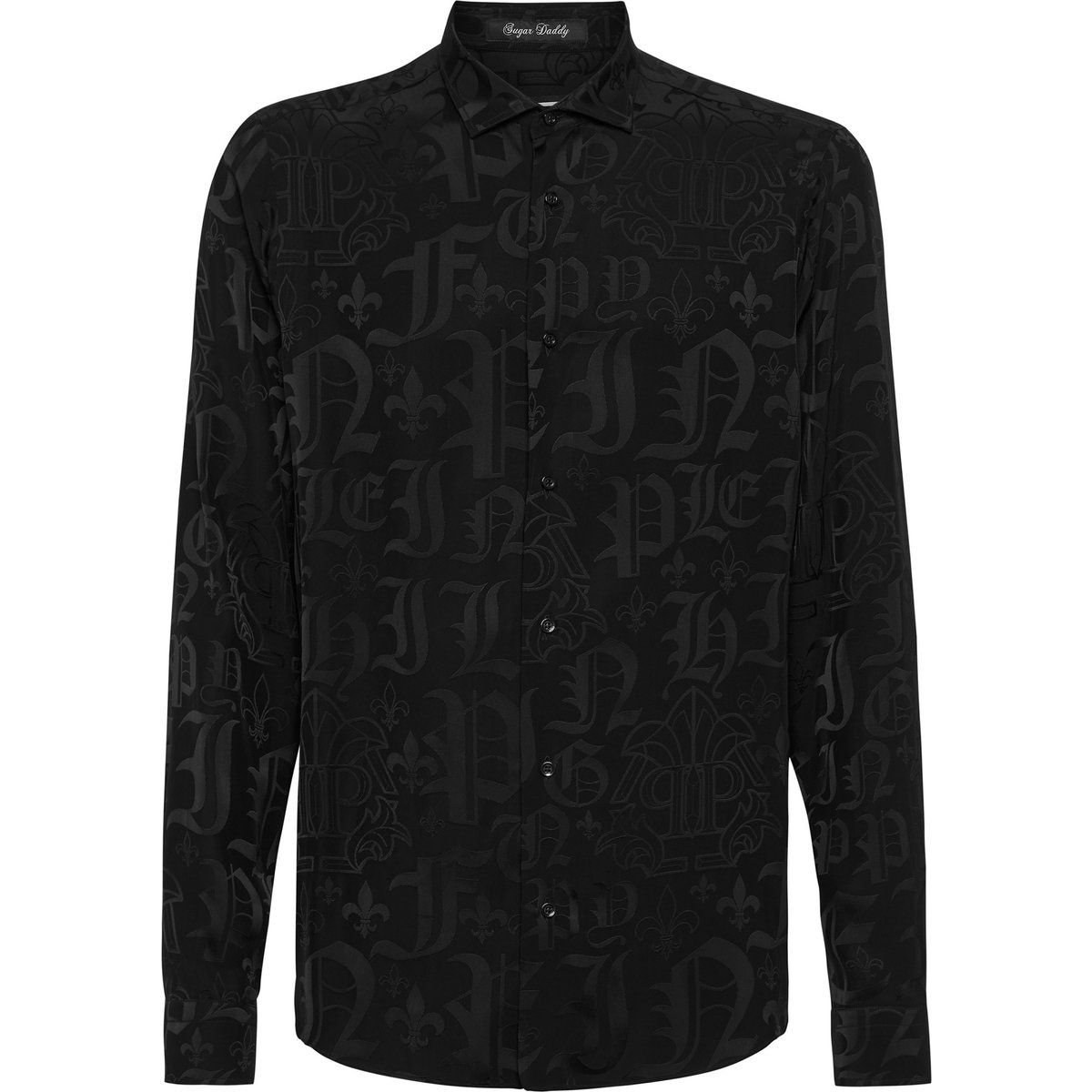 Hemd Slim Fit mit Monogrammmuster