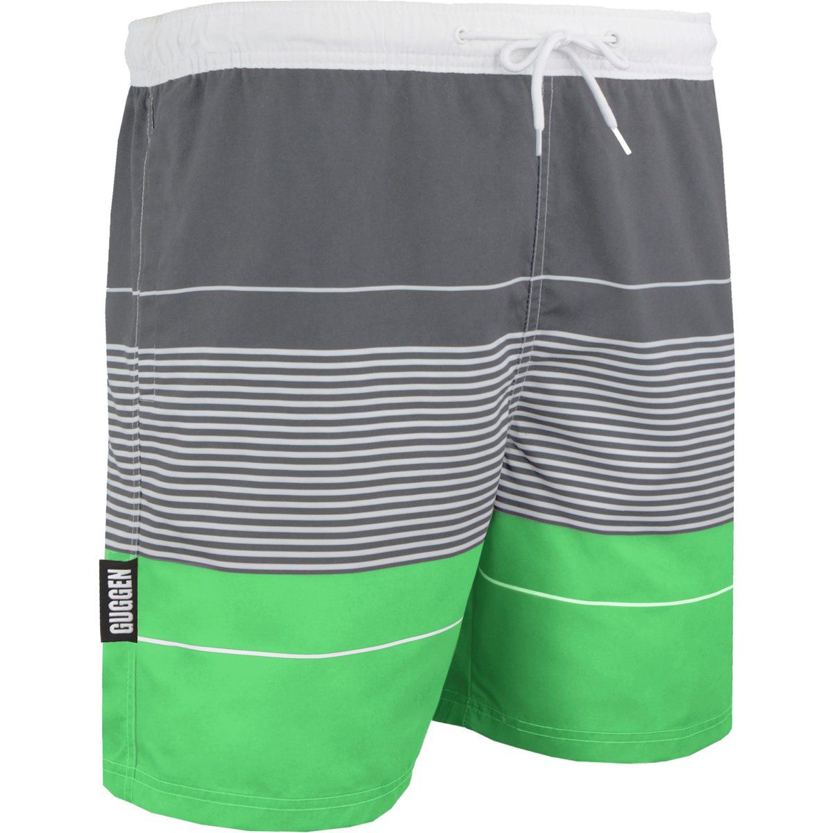 Gestreifte Badehose mit Kordelzug