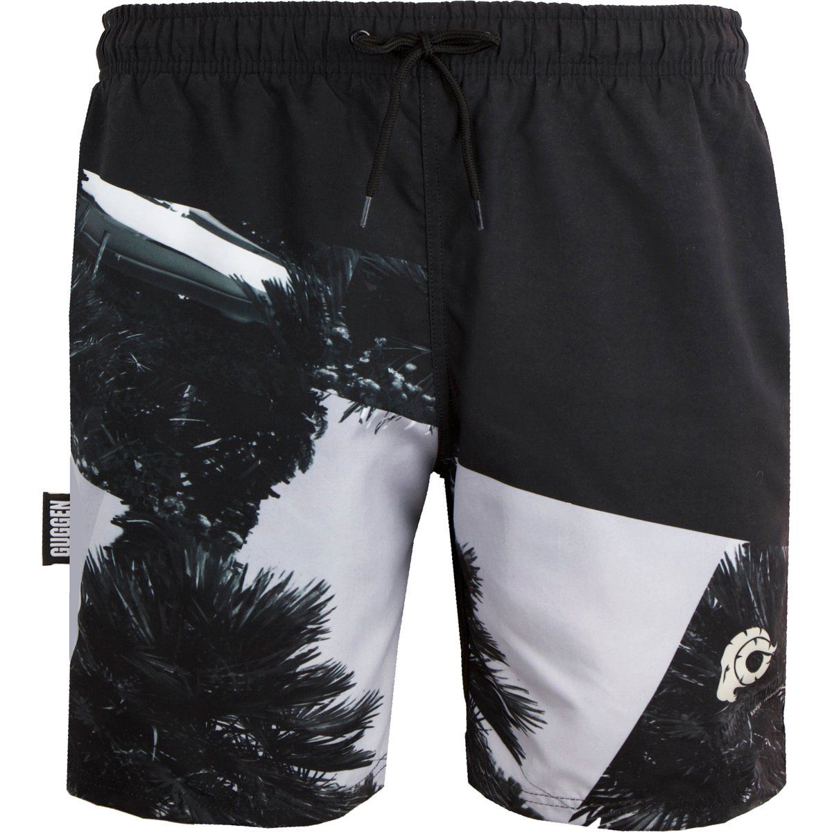 Herren Badeshorts mit Palmenmuster