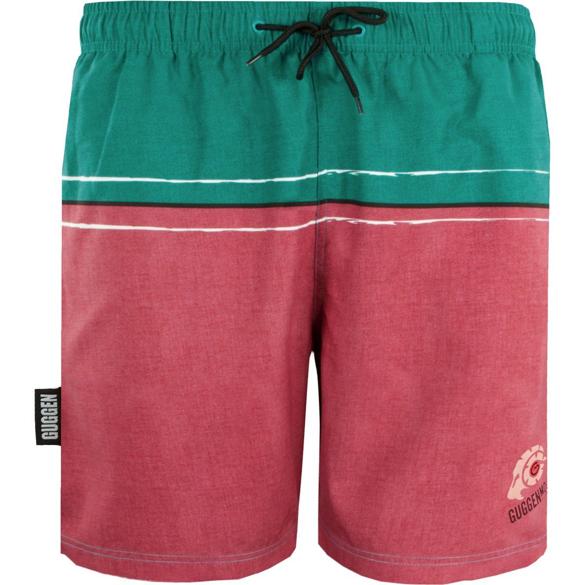 Farbblock Badeshorts mit Kordelzug