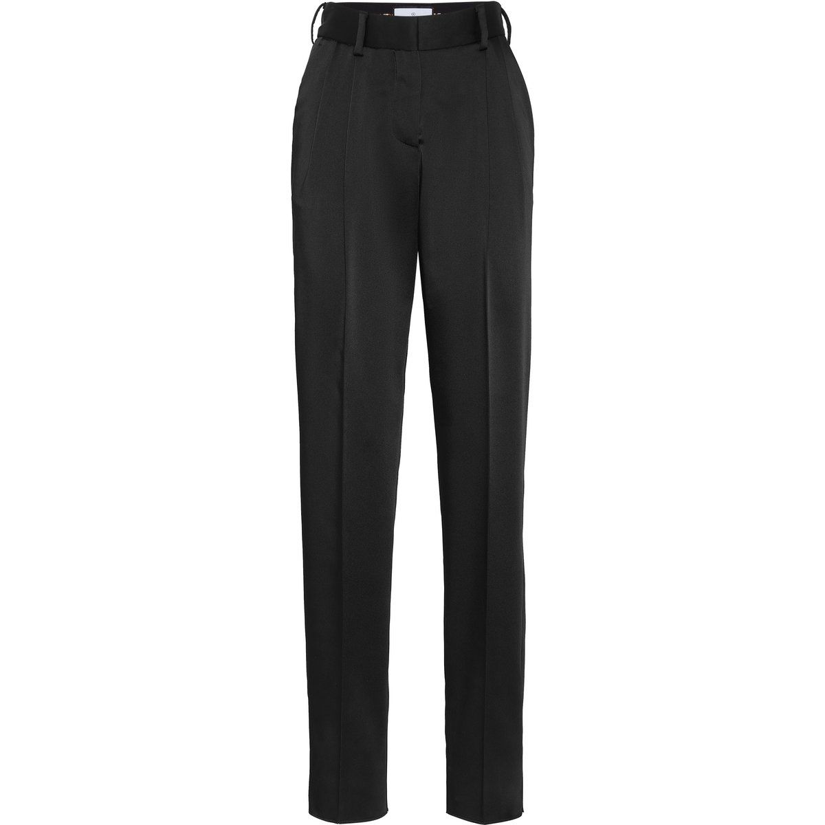 Elegante, hochtaillierte Satinhose