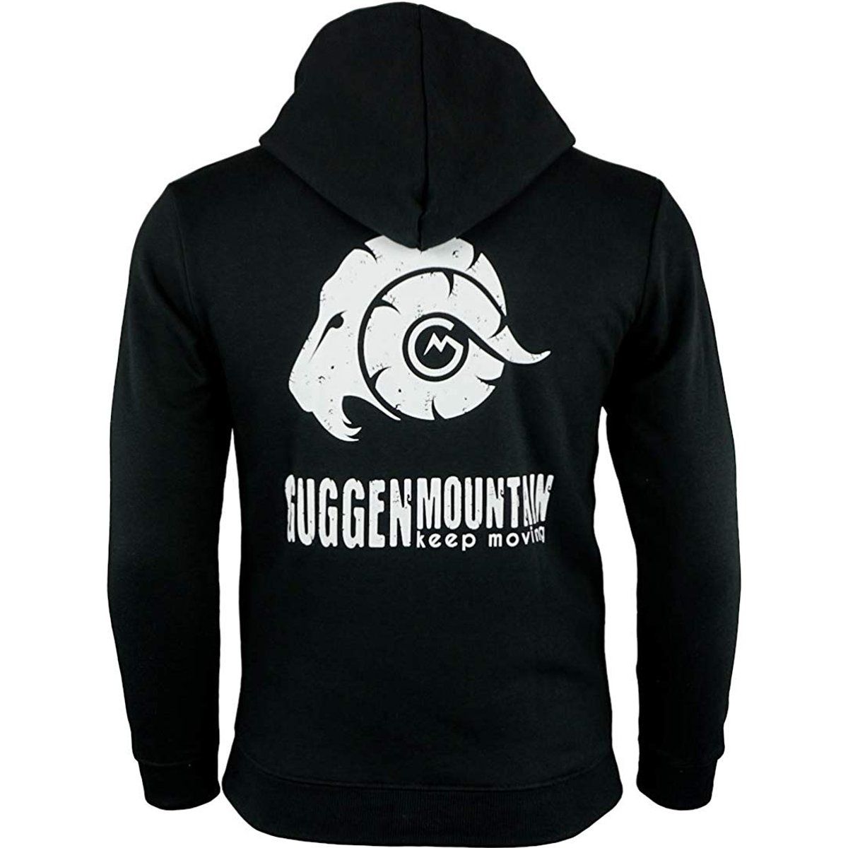 Kapuzenpullover mit Logo-Grafik und Reißverschluss