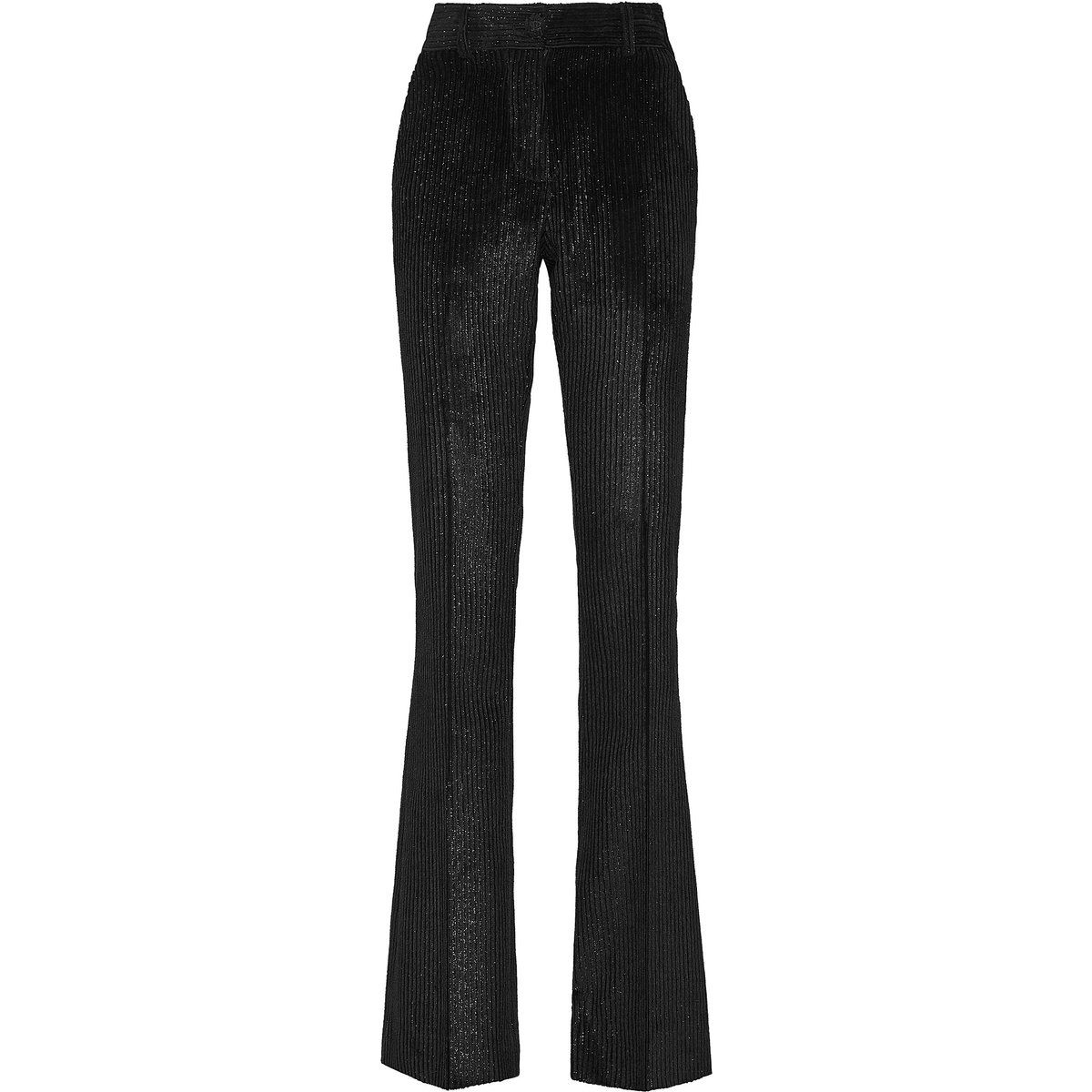 Elegante ausgestellte Lurex-Cordhose