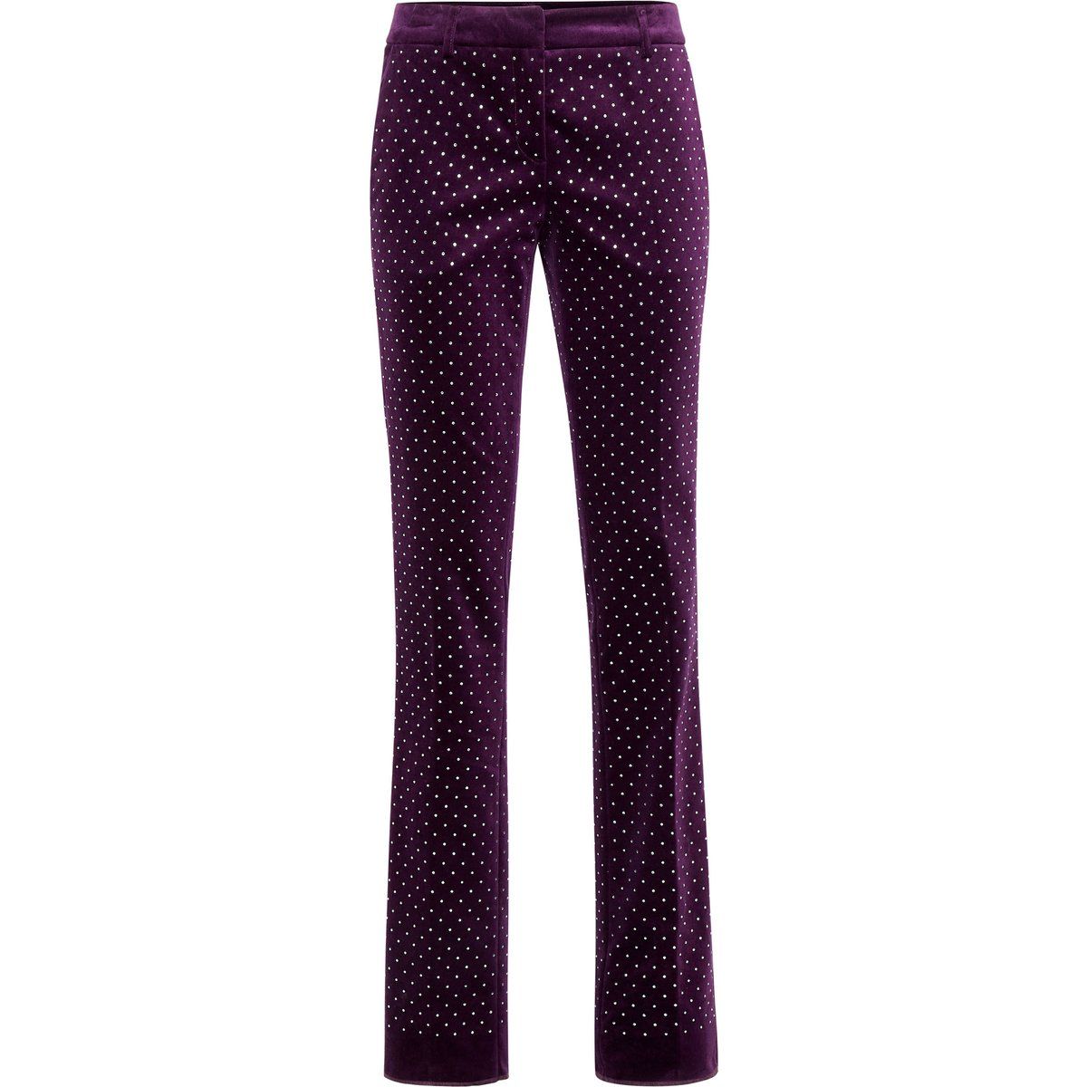 Samthose mit Strassbesatz