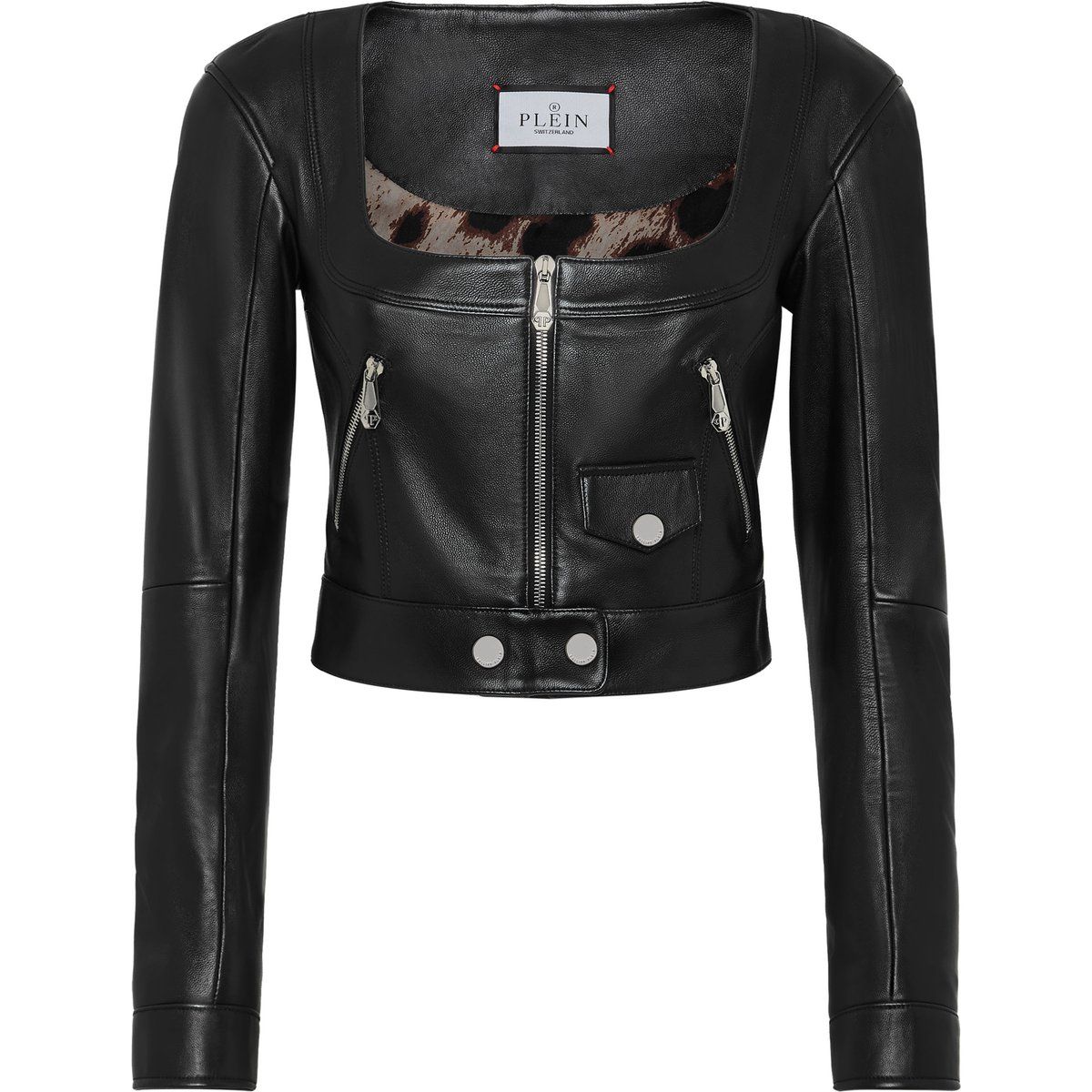 Kurze Nappa Lederjacke