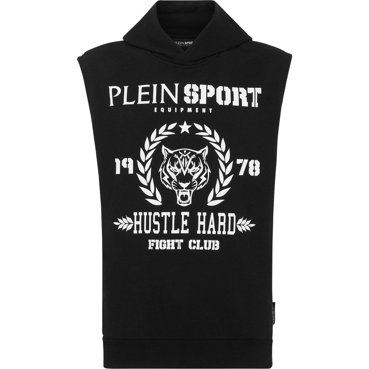 Ärmelloser Kapuzenpullover mit Grafikprint