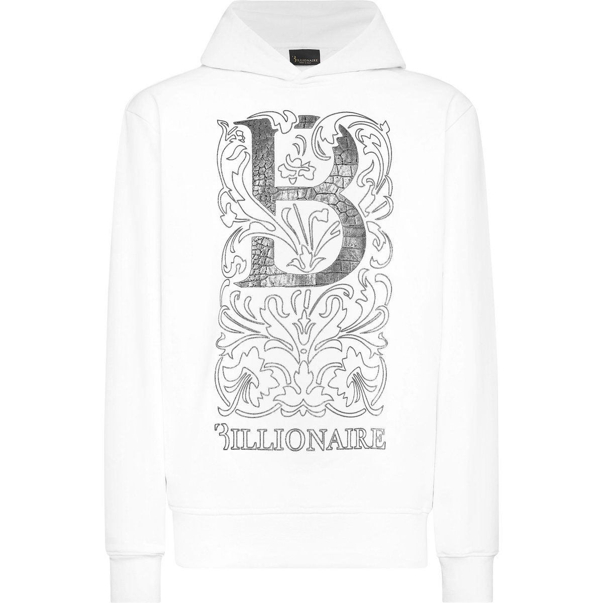 Kapuzenpullover aus Baumwollfleece mit Grafikprint