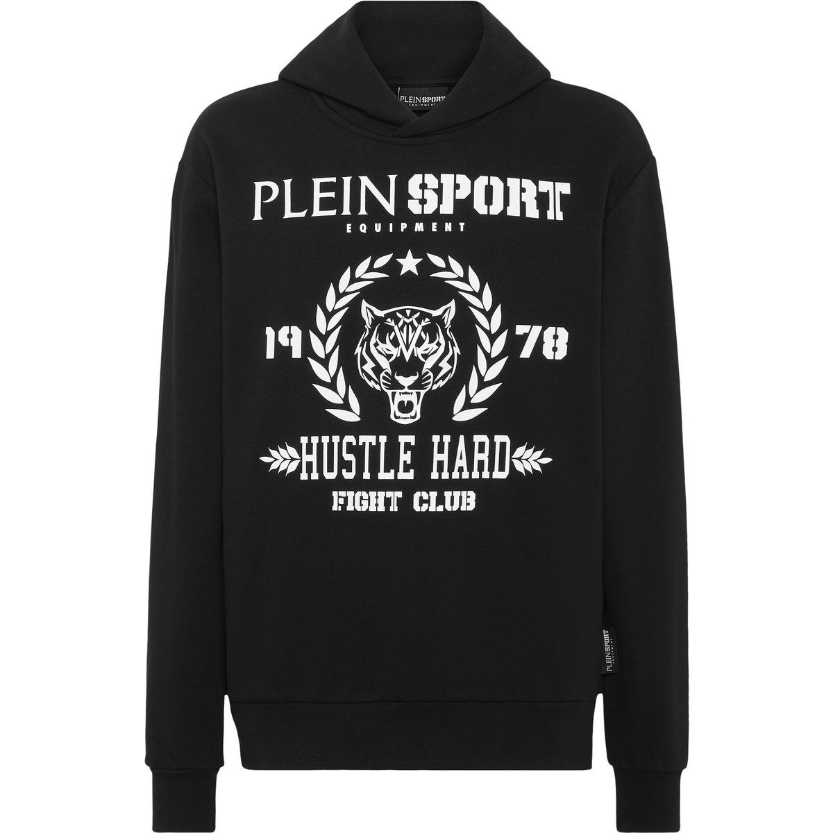 Fleece-Hoodie-Sweatshirt mit Grafikprint
