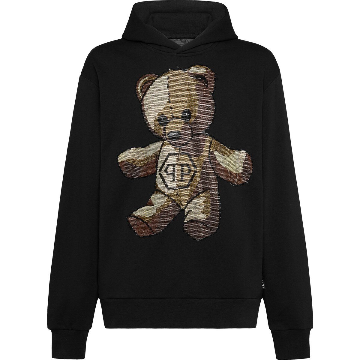 Teddybär Strass Baumwoll-Hoodie