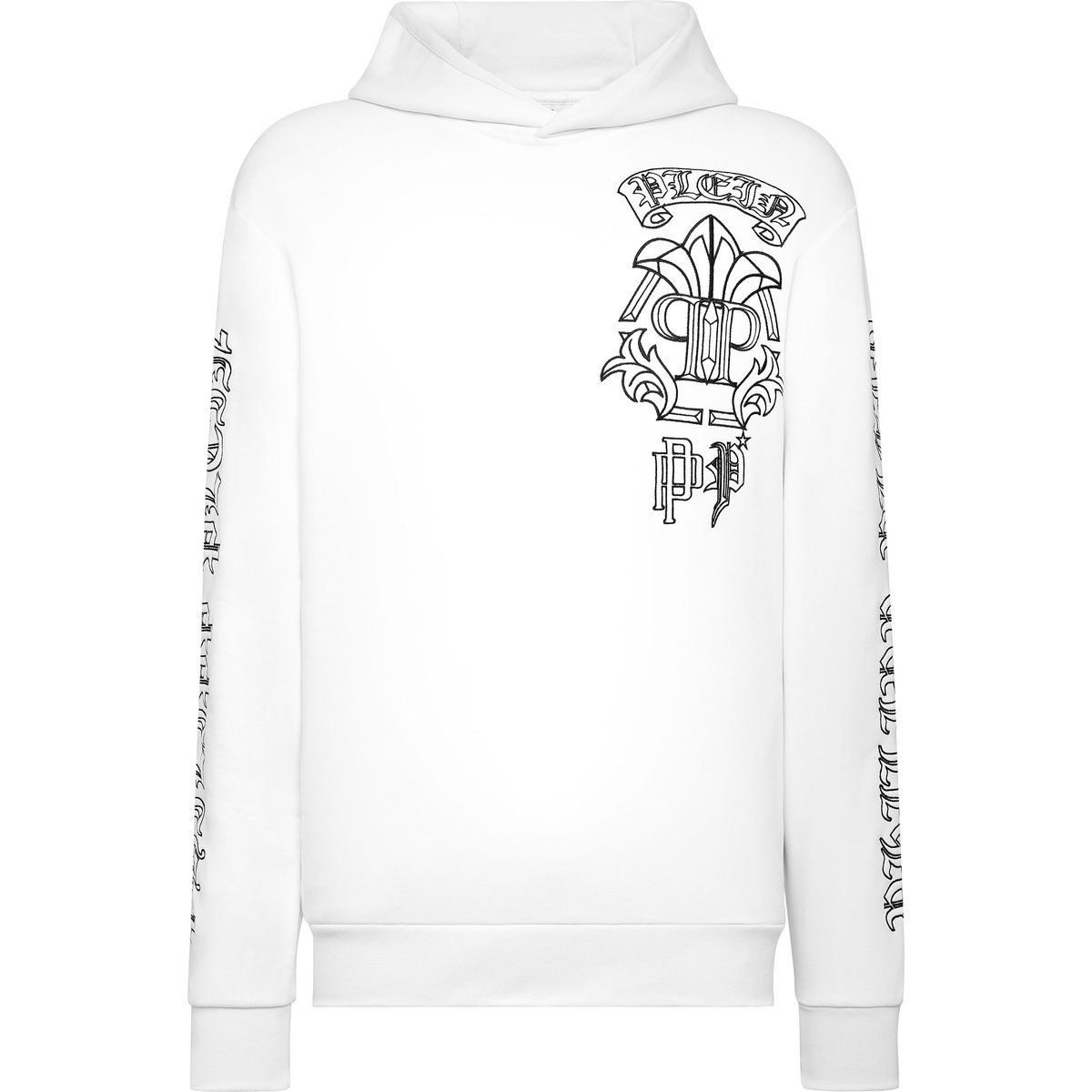 Kapuzenpullover aus Baumwollfleece mit Grafikprint