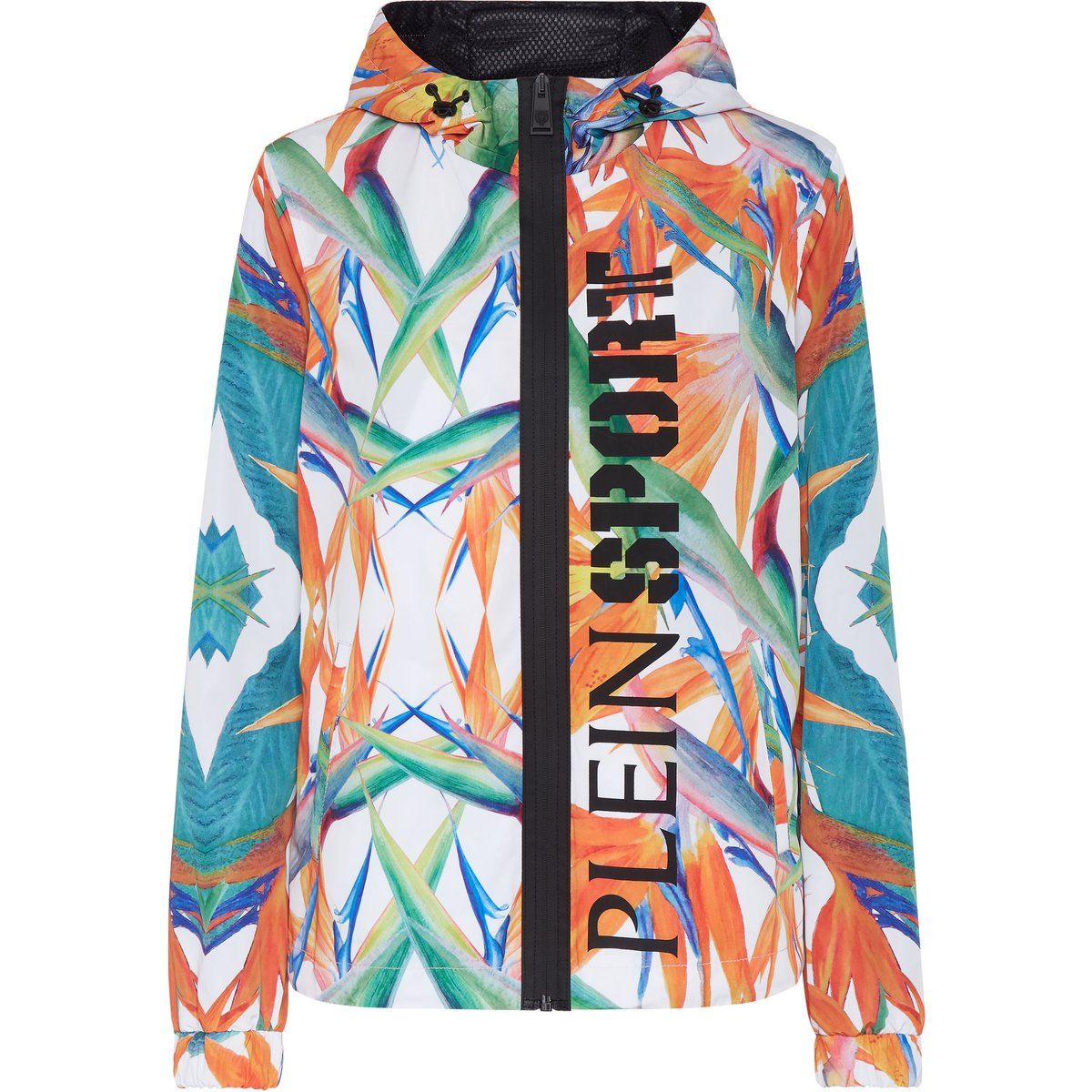 Sportliche Windjacke mit Blumenmuster