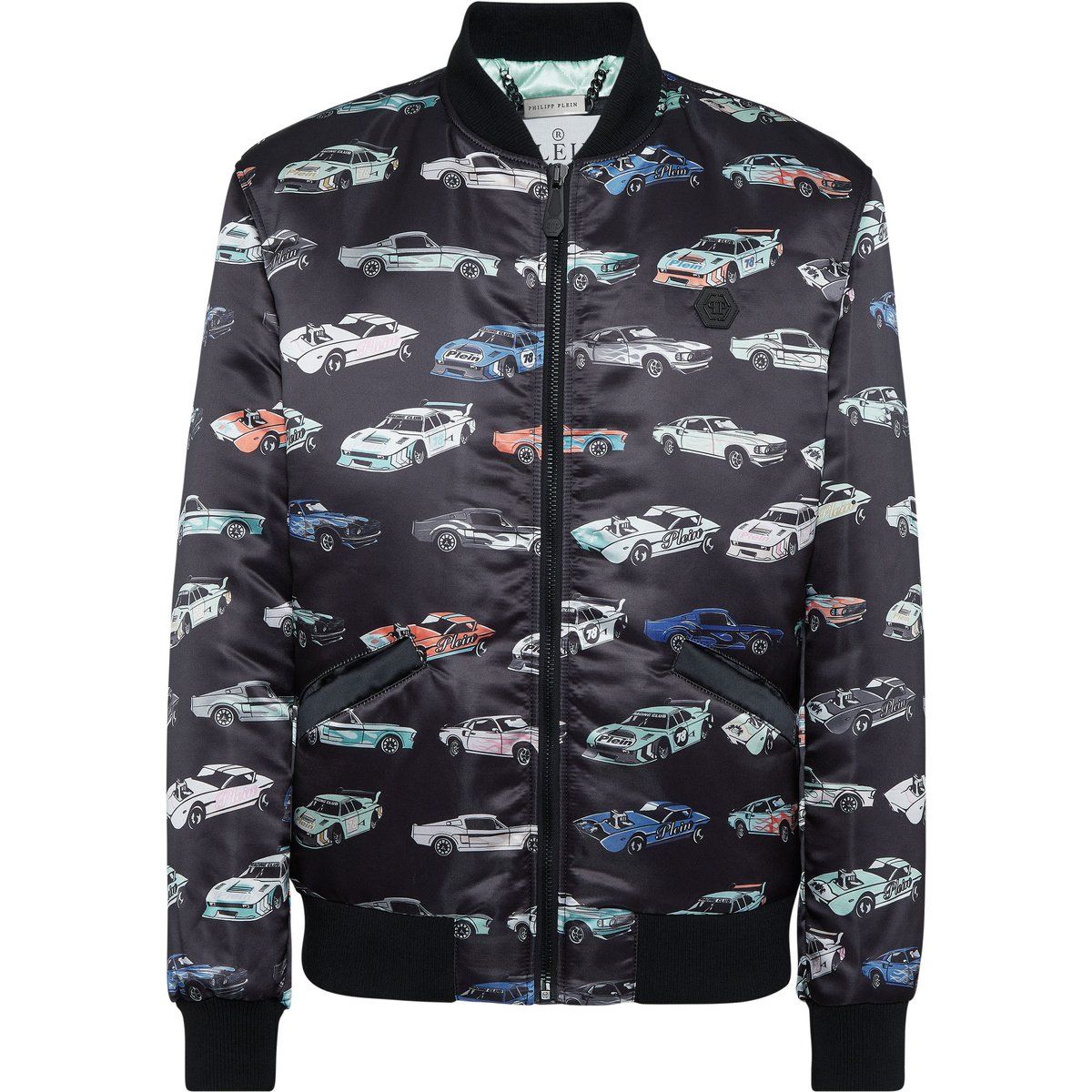 Bomberjacke mit Rennwagenmuster