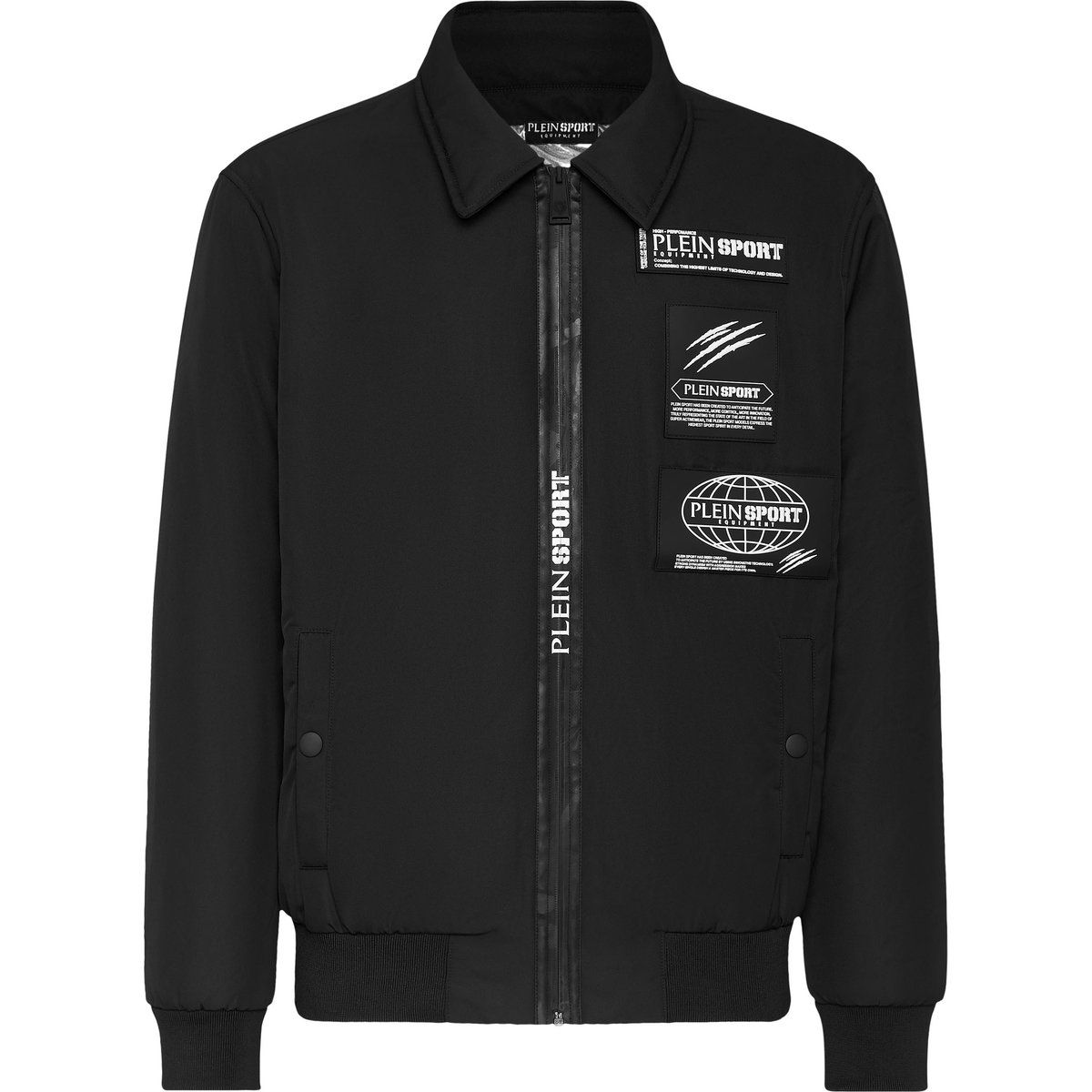 Sportliche Bomberjacke mit Logo-Patch
