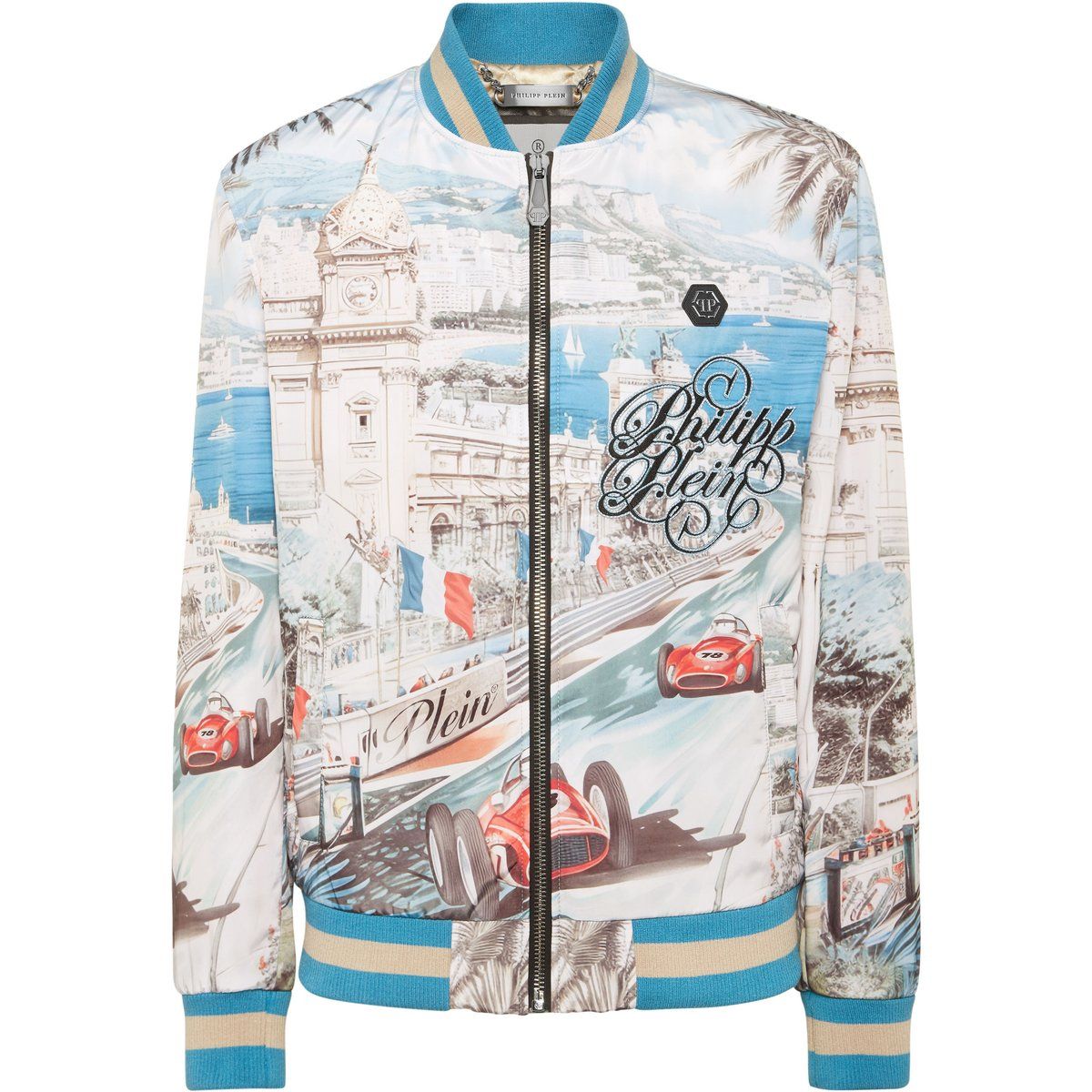 Monaco Cote D'azur Satin Bomberjacke