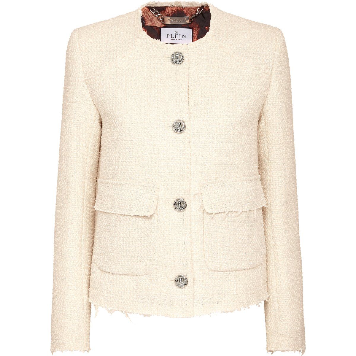 Eleganter Tweed-Blazer mit Knopfdetails