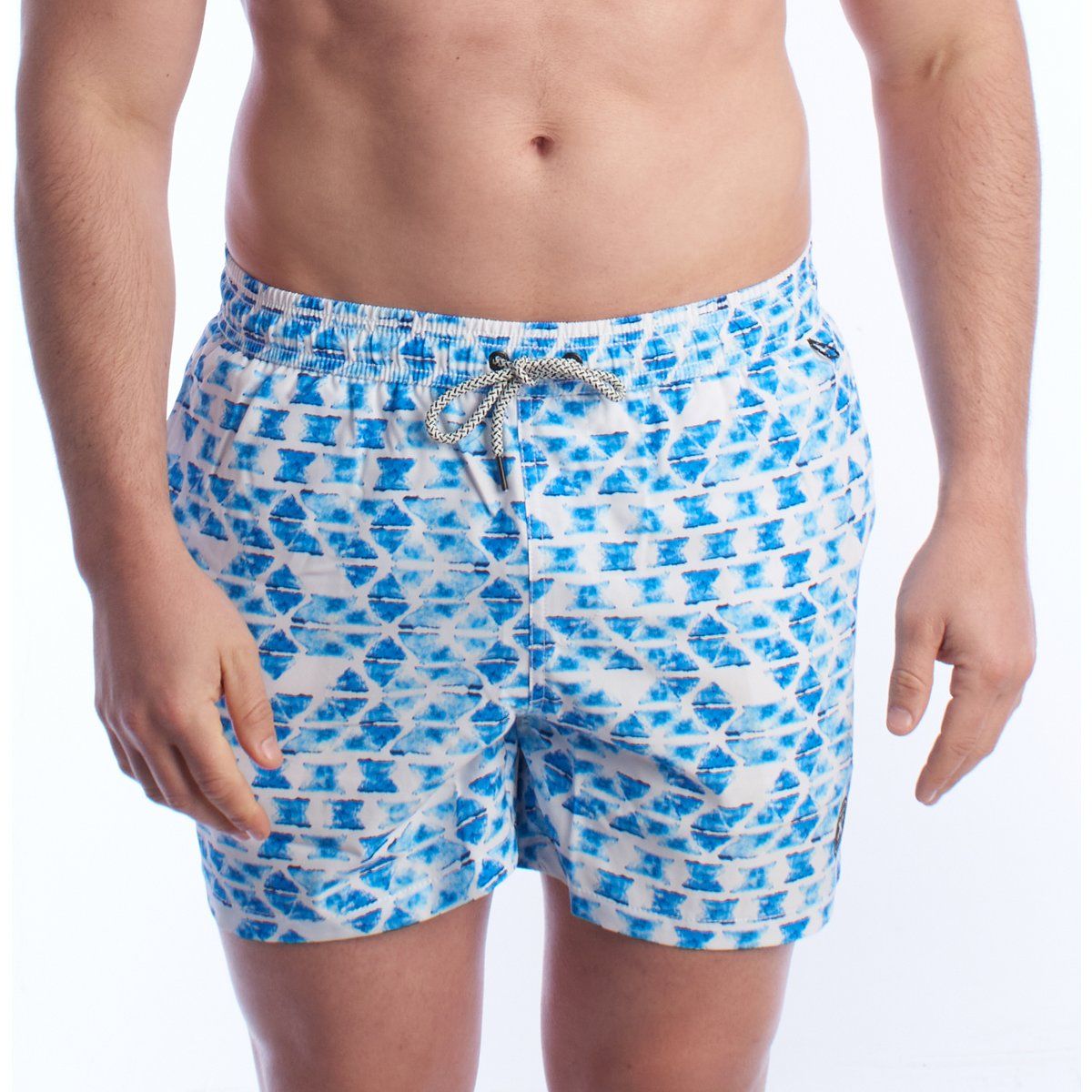 Badeshorts mit Druck und Kordelzug