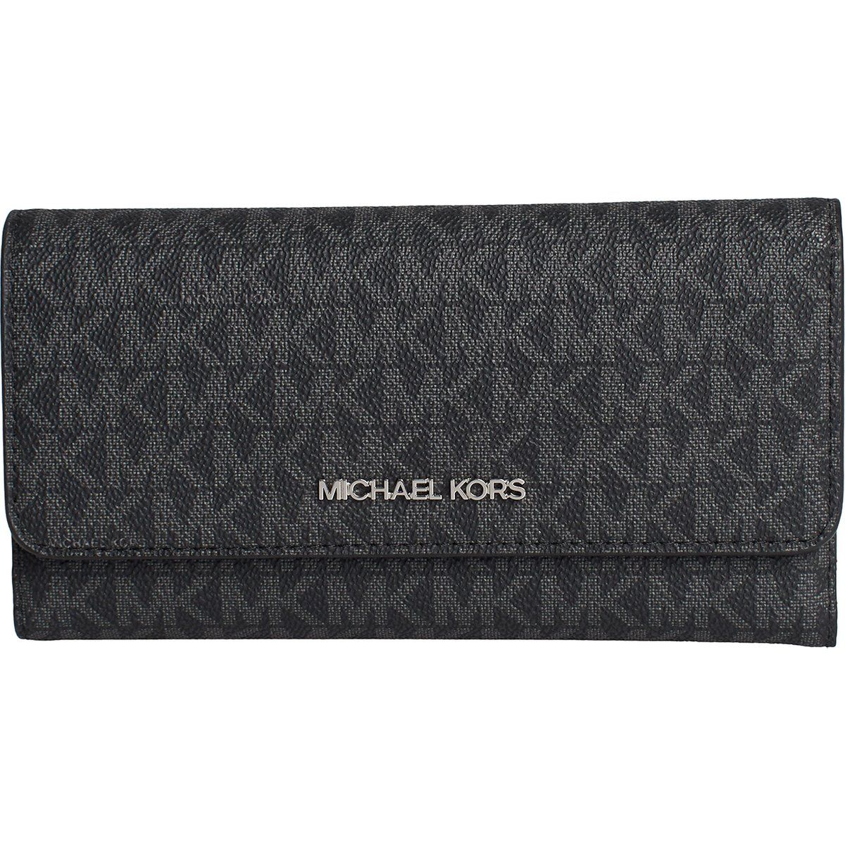 Elegantes Portemonnaie mit Monogramm-Lederklappe