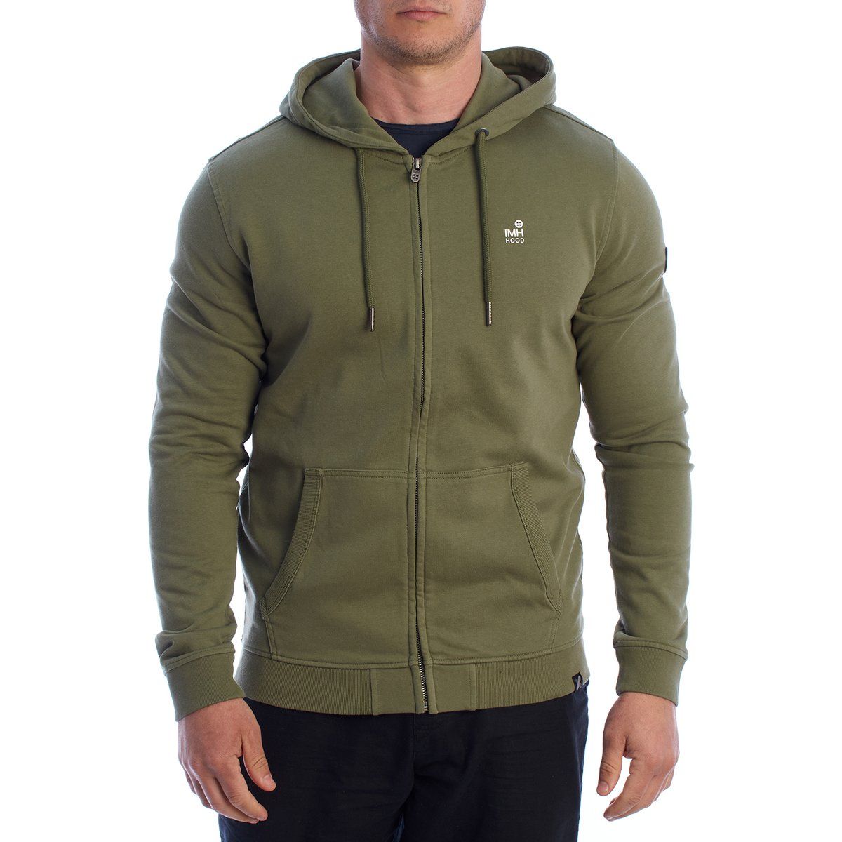 Herren Zip-Up Hoodie mit Logo