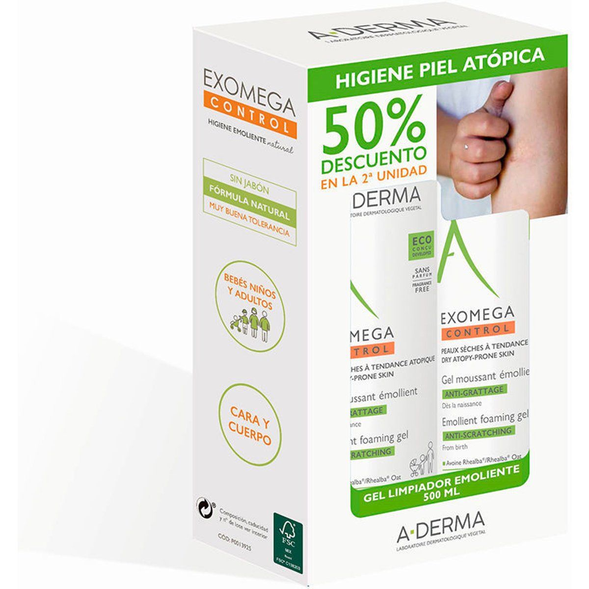 A-Derma Exomega Control Schäumendes Gel