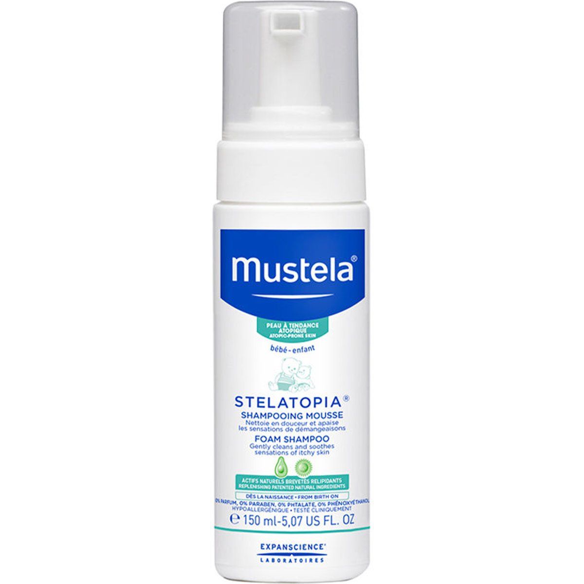 Mildes Schaumshampoo für Babys