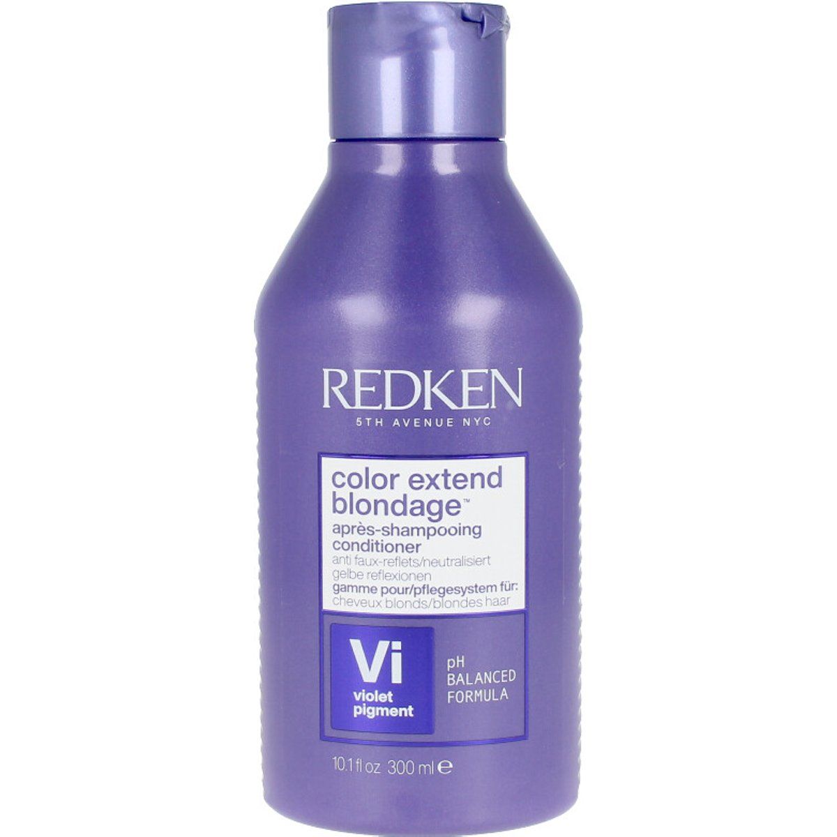 Haarspülung mit violetten Pigmenten
