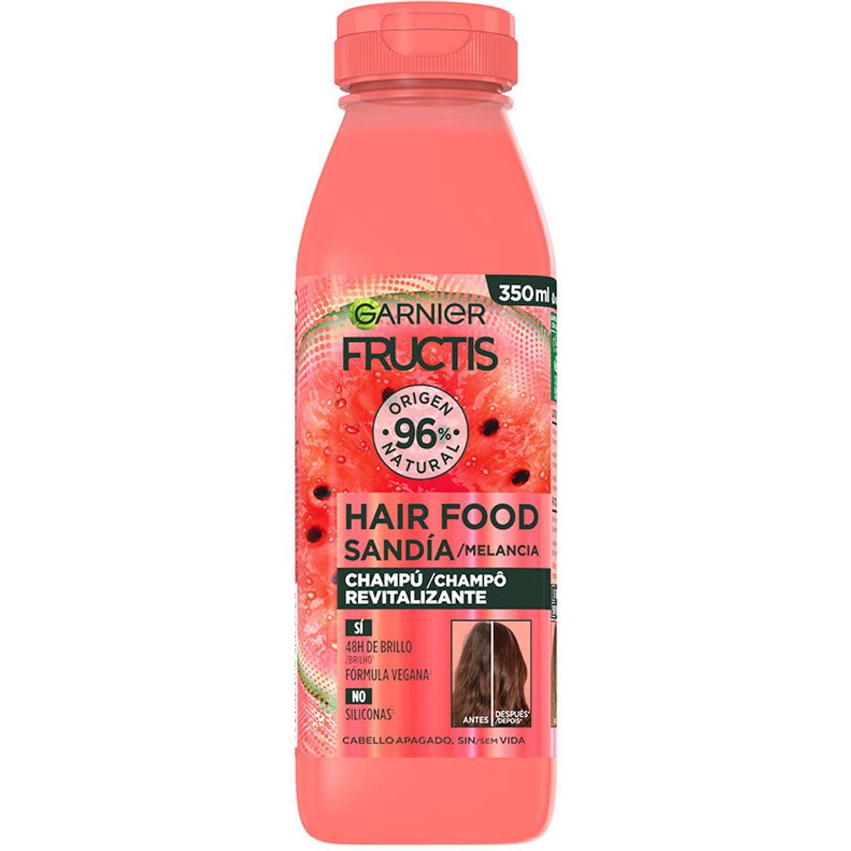 Fructis Hair Food Wassermelone Revitalisierendes Shampoo 350 ml