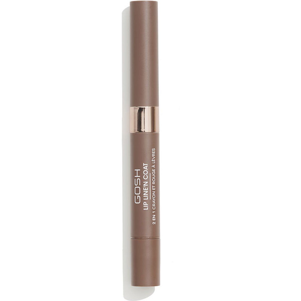 Neutraler brauner Lipliner und Lippenstift