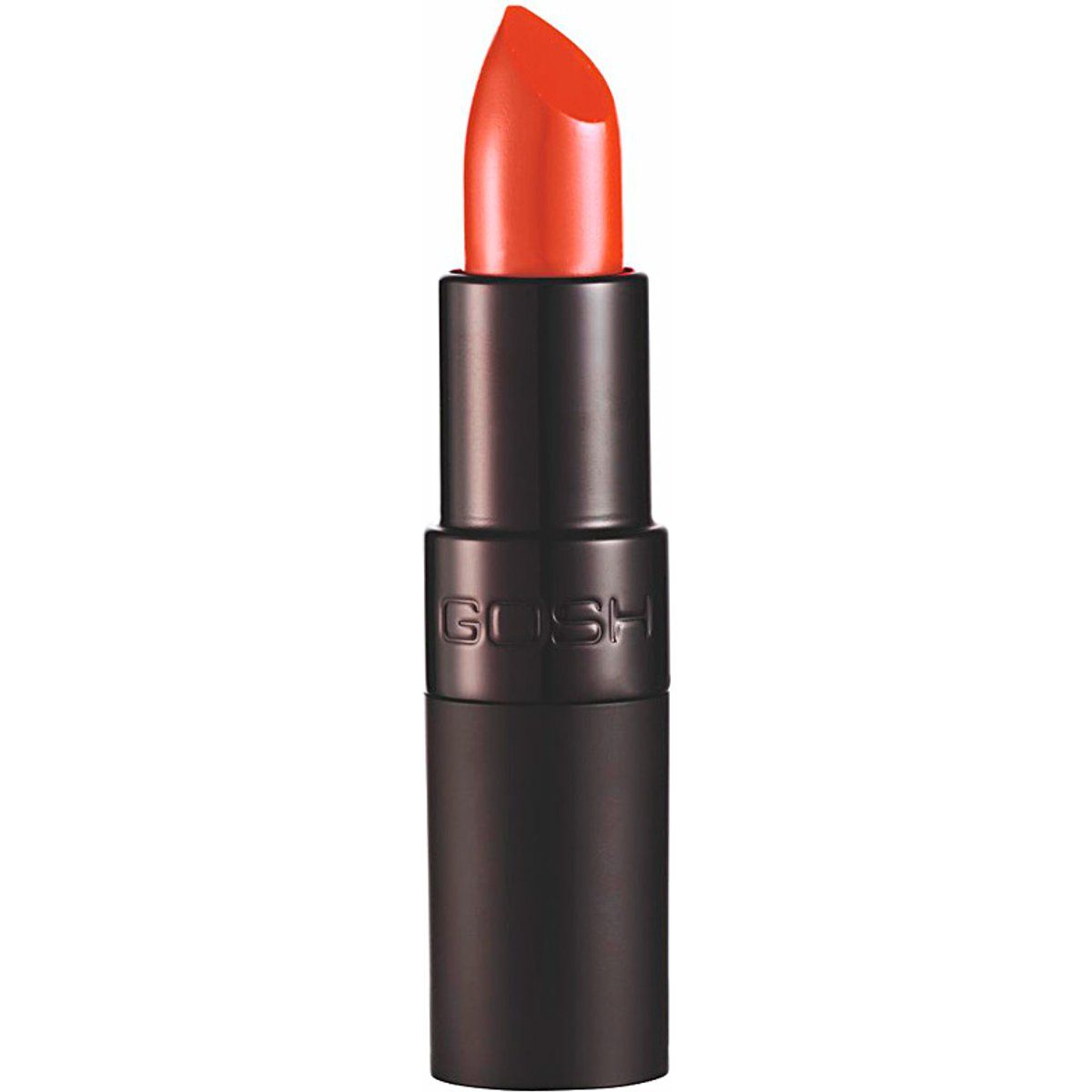 Leuchtend oranger, matter Lippenstift