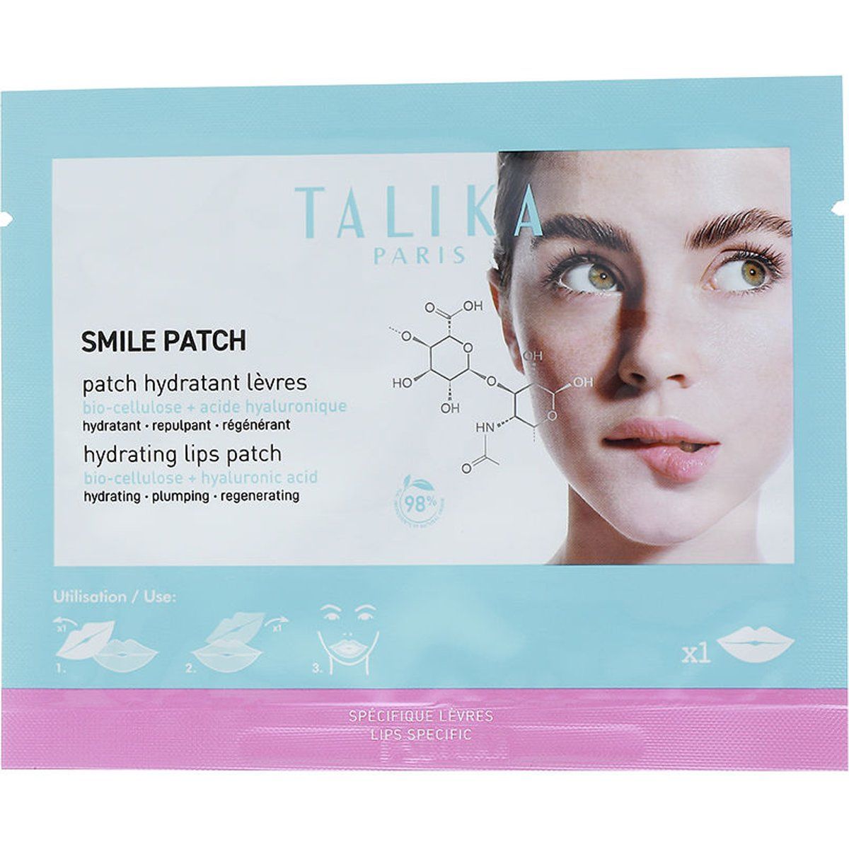 Feuchtigkeitsspendendes Lippenmasken Pflaster