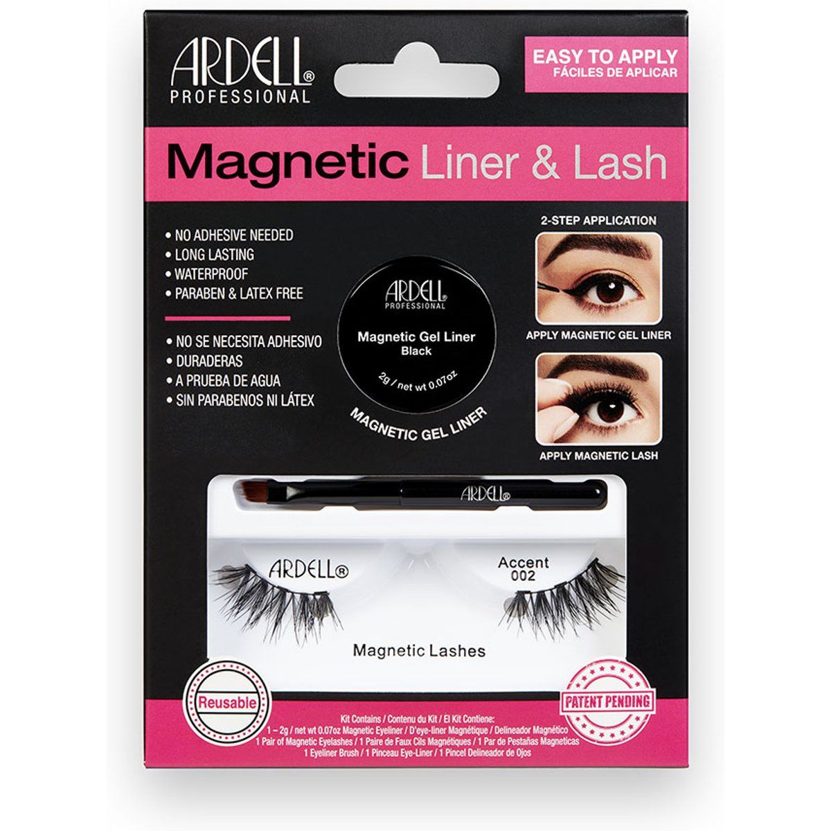 Magnetische Akzent-Falschwimpern