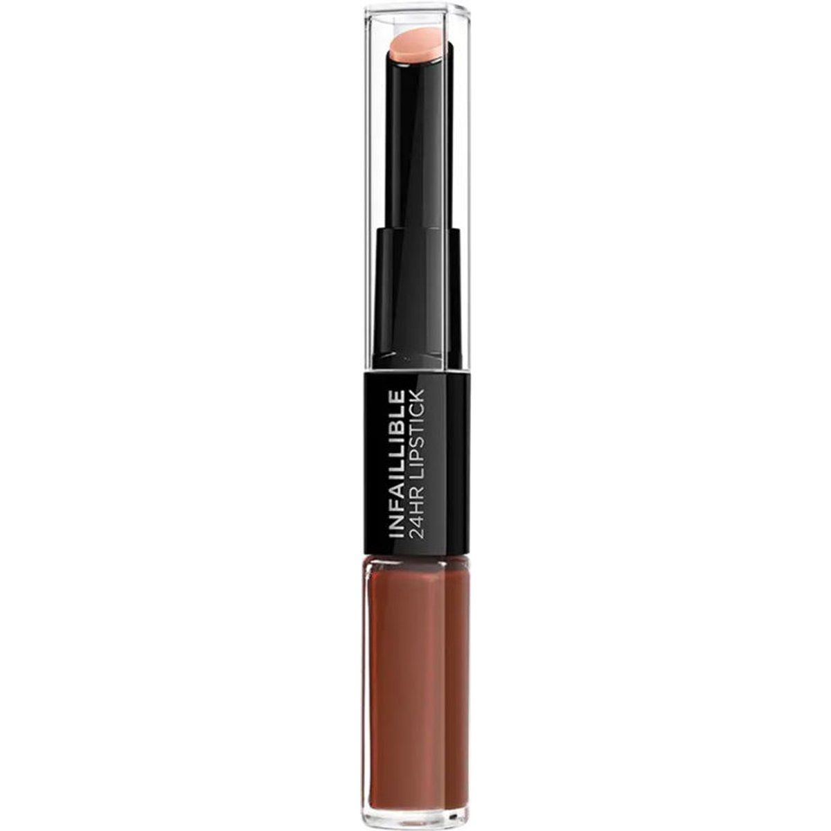 Langanhaltendes braunes Lippenstift Duo