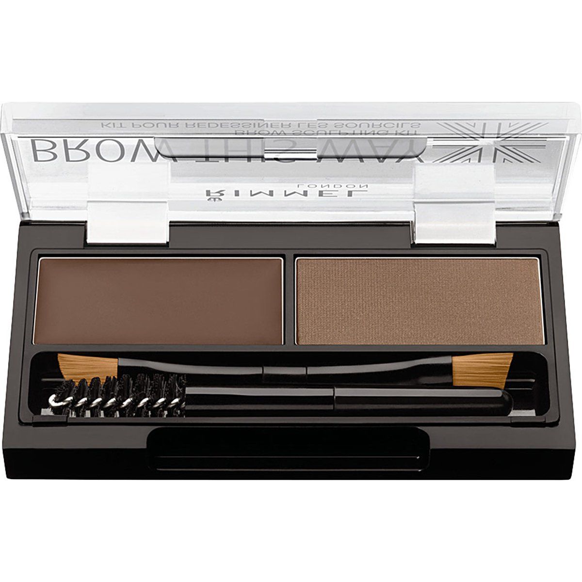 Augenbrauen-Set für Brauenstyling Mild Brown