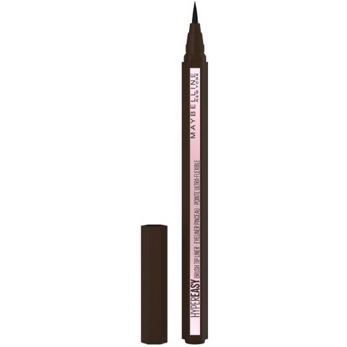 Brauner Flüssig-Eyeliner mit Pinselspitze