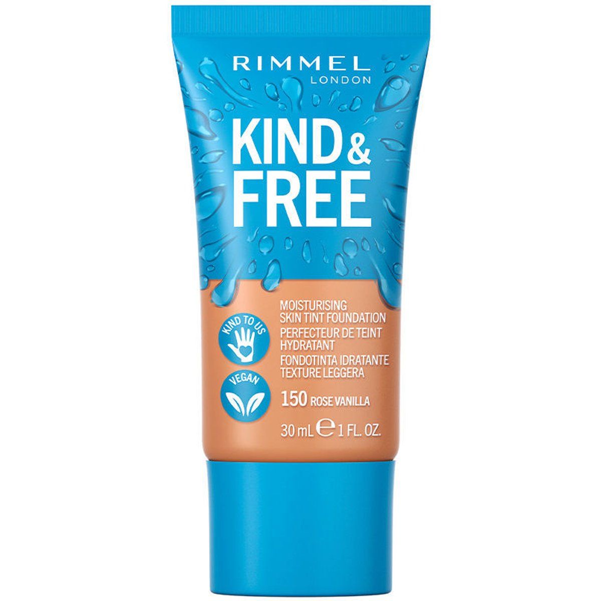 Kind & Free Skin Tint Foundation #150-rose Vanilla 30 ml