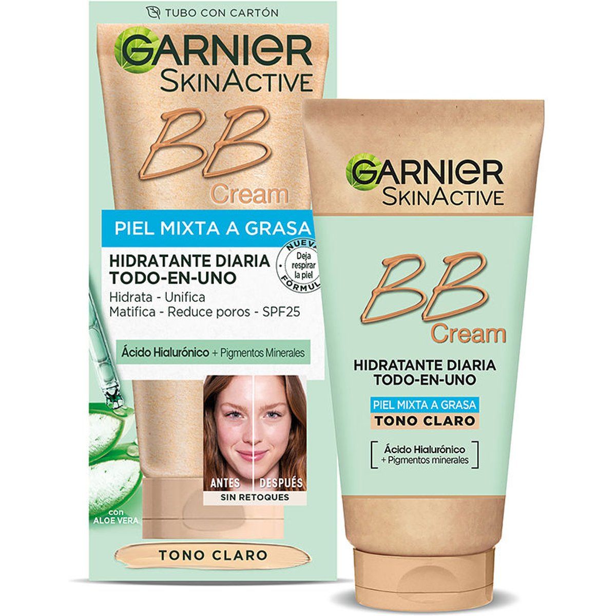 Skinactive Bb Cream Kombination Bis Fettige Haut Spf25 #light 50 ml