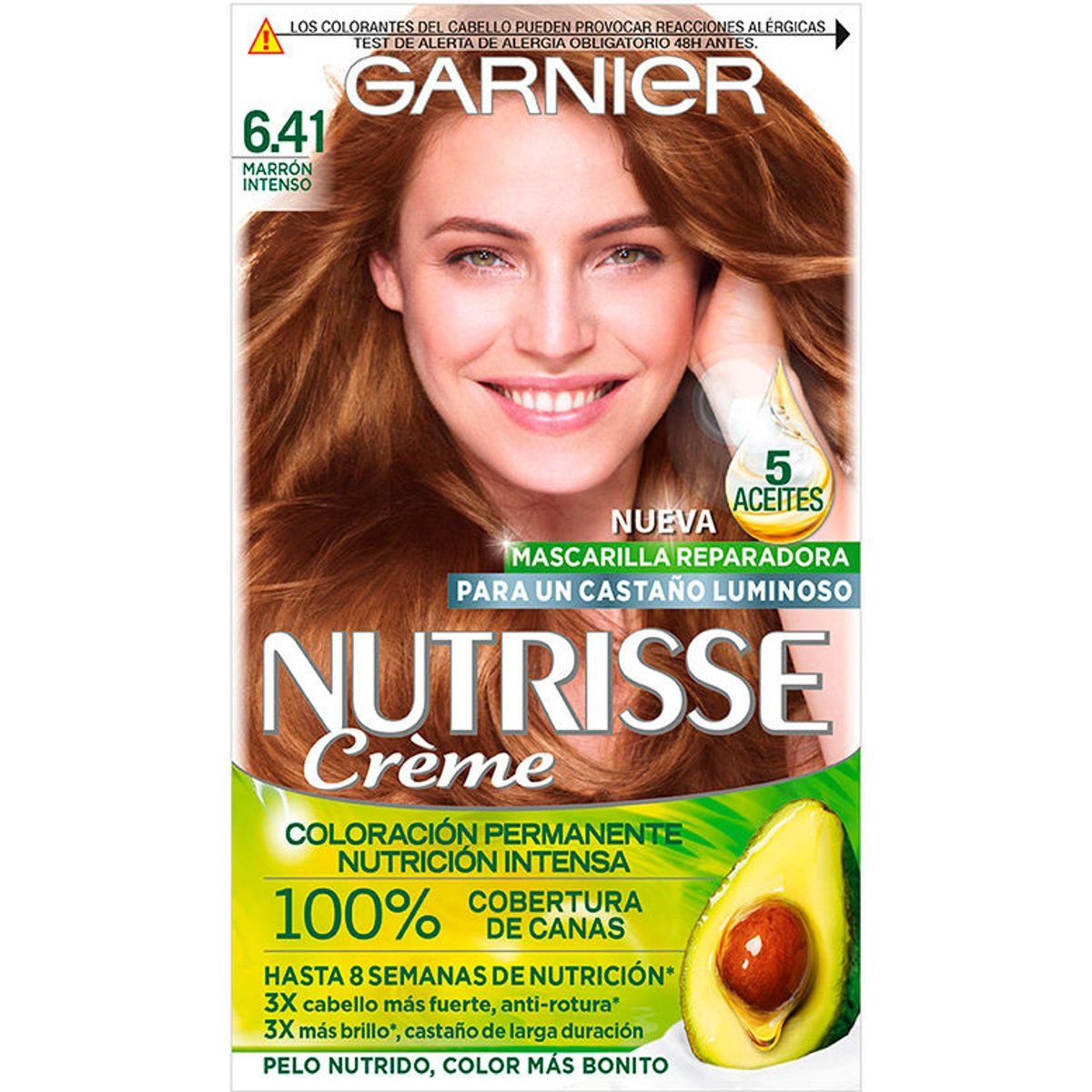 Dauerhafte Haarfarbe Creme, Braunton