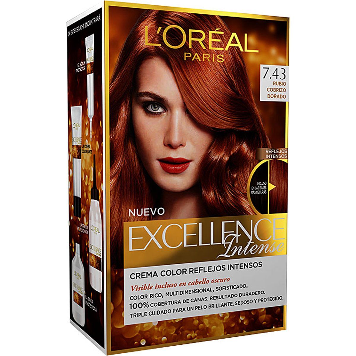 Excellence Intense Haarfarbe #7.43 Goldenes Kupferblond 1 St