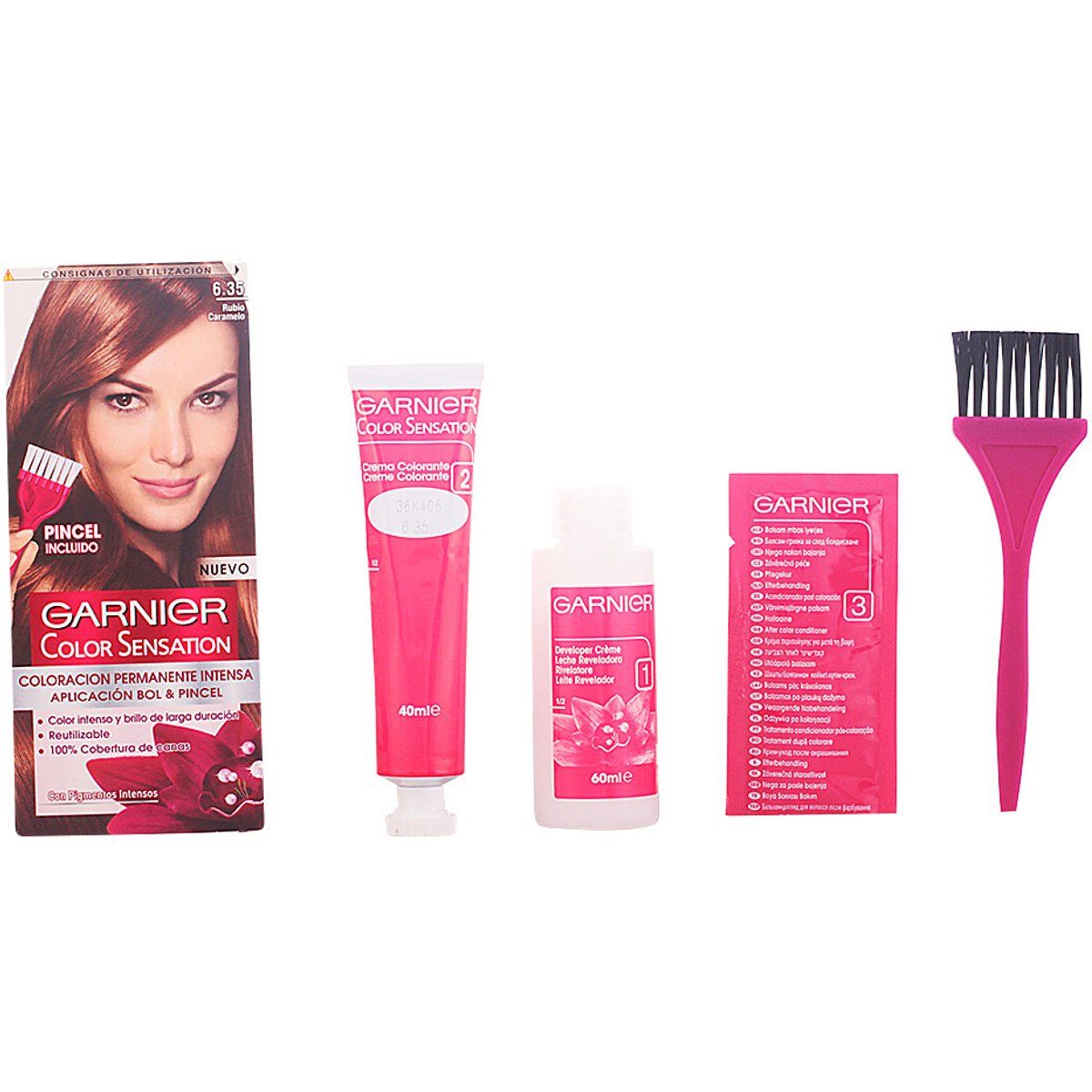 Permanentes Haarfärbe-Set
