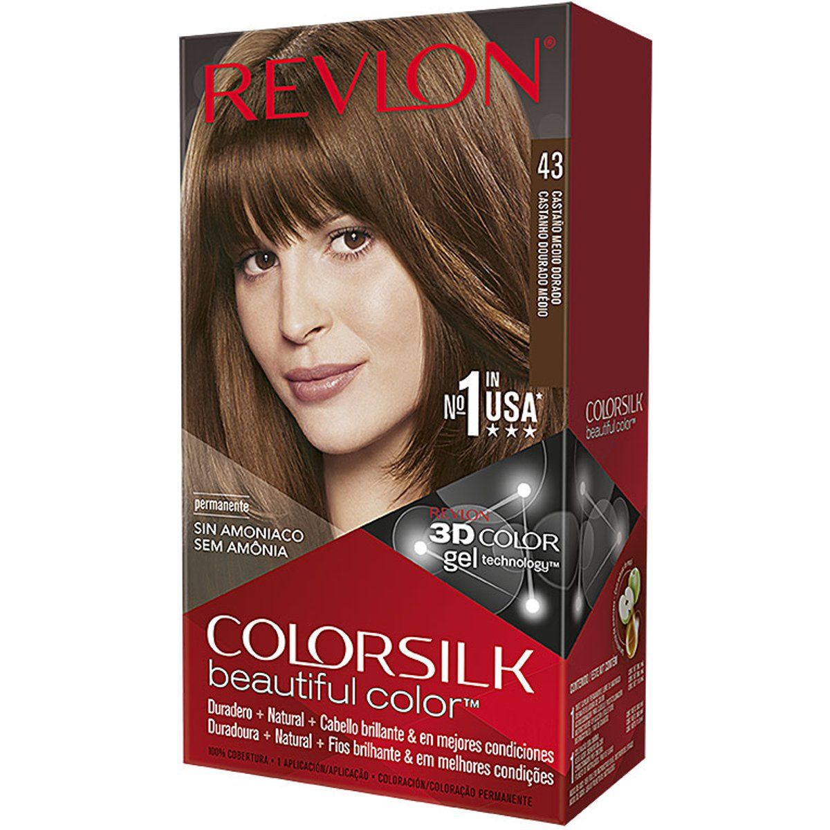 Mittelgoldbraune Haarfarbe