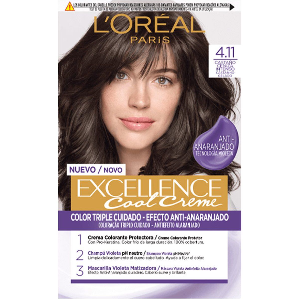 Excellence Cool Haarfarbe Intensives Aschbraun