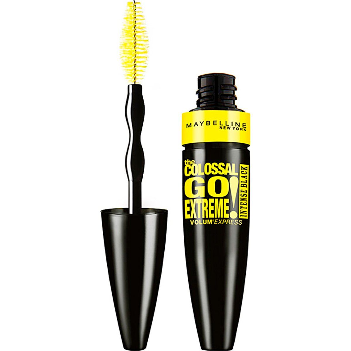 Volumenverstärkende schwarze Mascara mit Extrem-Effekt