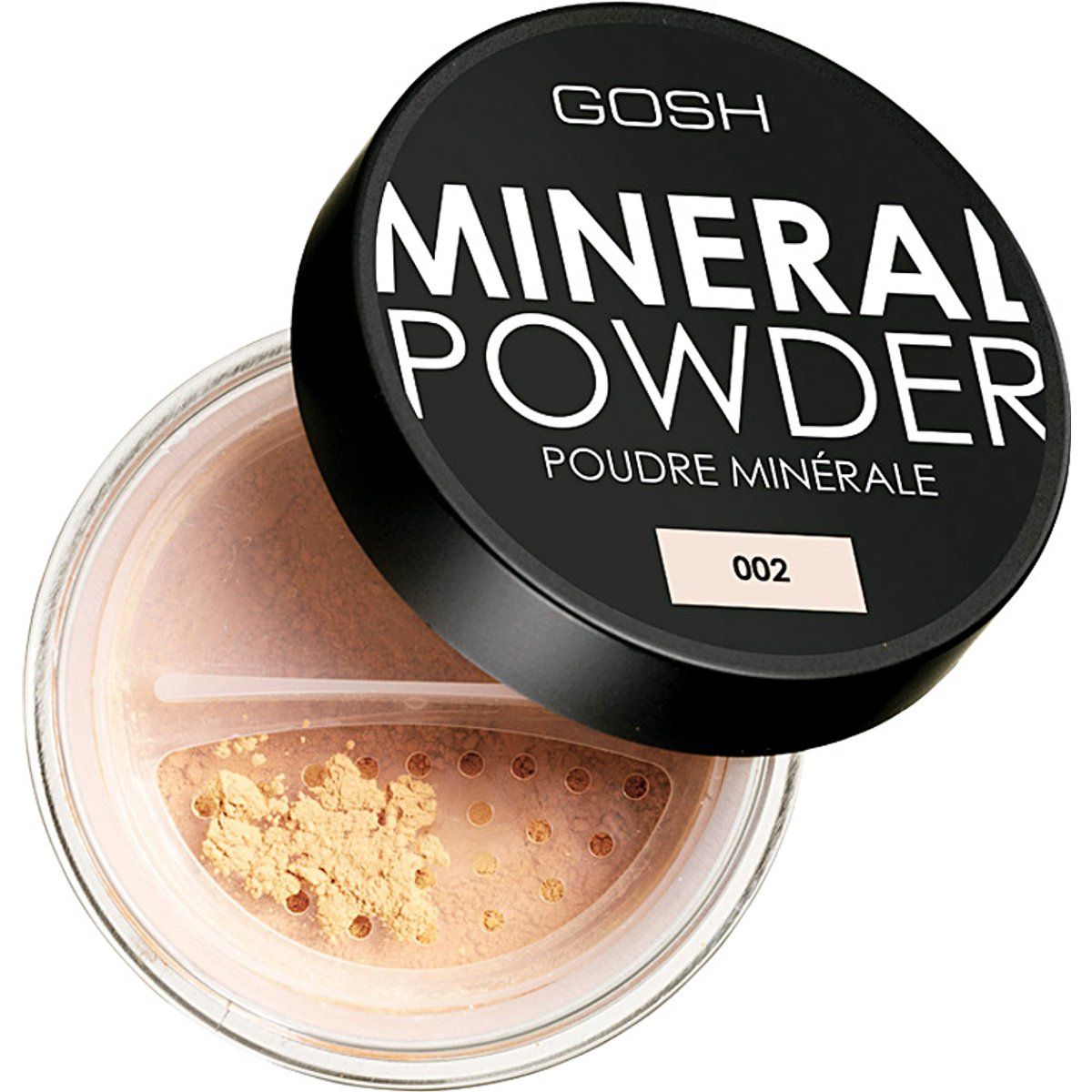 Leichtes Mineralpuder für ein mattes Finish
