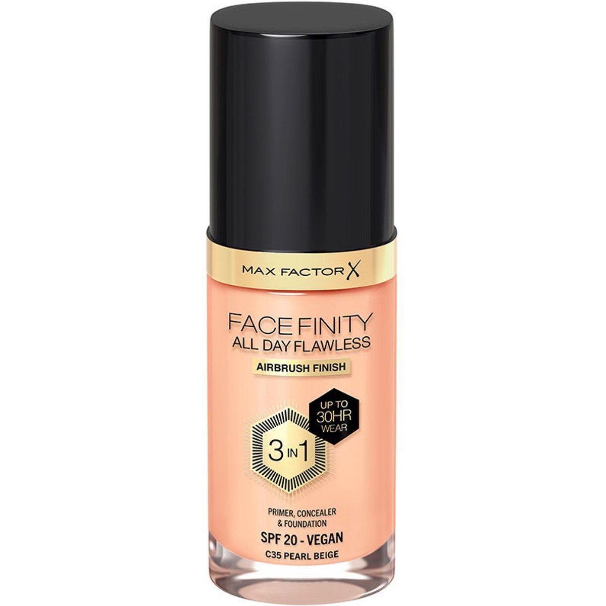 Facefinity 3in1 Primer, Concealer &amp Foundation #35-perlbeige 30 ml