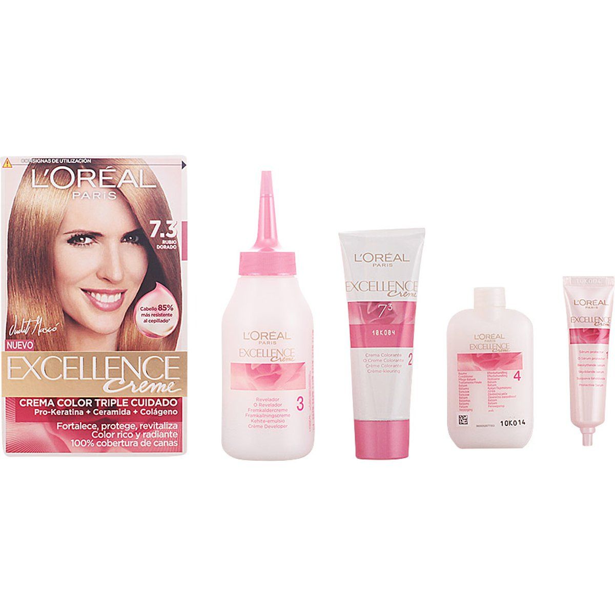 Goldblondes Haarfärbeset